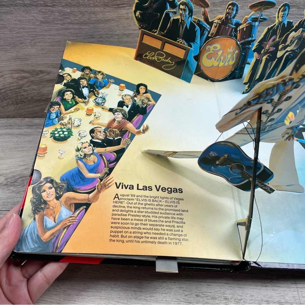 1985 Elvis Musical Pop Up Book By Bonanza 5 Double Pop-Ups (No music) - Picture 12 of 13